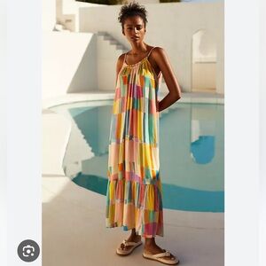Anthropologie malika gauze dress